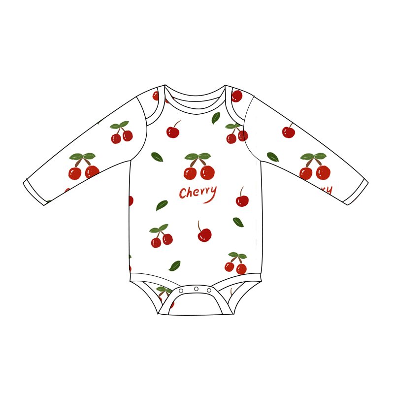 High Quality printed Customized 95%Bamboo 5%Spandex Logo Long sleeve bamboo viscose pajamas Zipper bamboo baby romper pajama