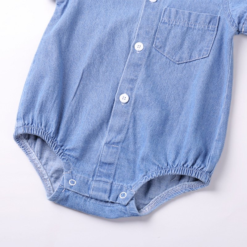 Baby Rompers,Blank Infant Toddler Baby Cute Long Sleeve Denim Baby Boys Girls Romper
