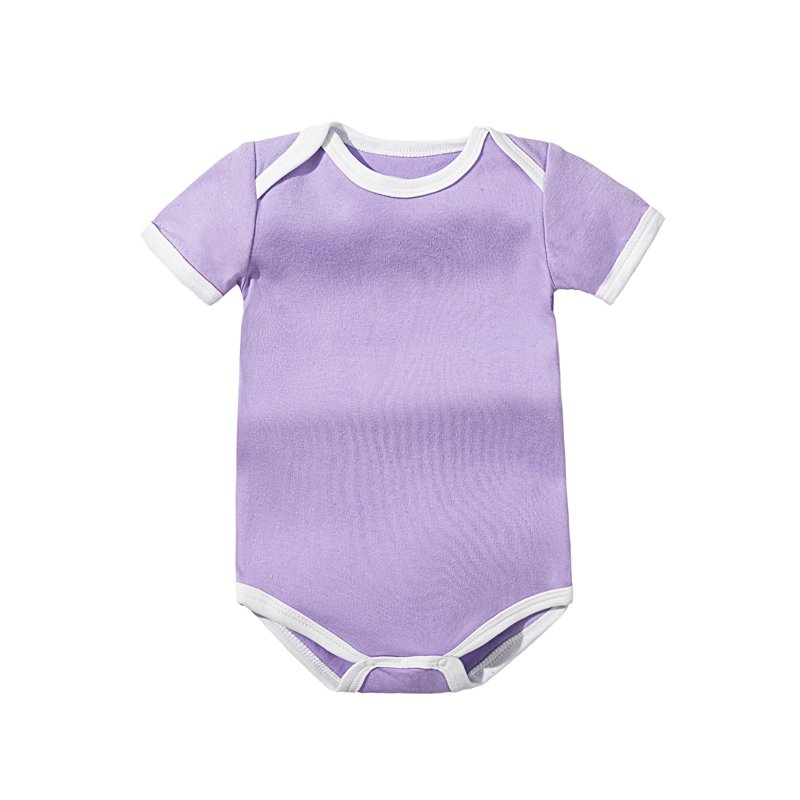 Factory Custom Baby Clothes Onesie 100% Combed Cotton Interlock Contrasting colors Blanks new born baby rompers