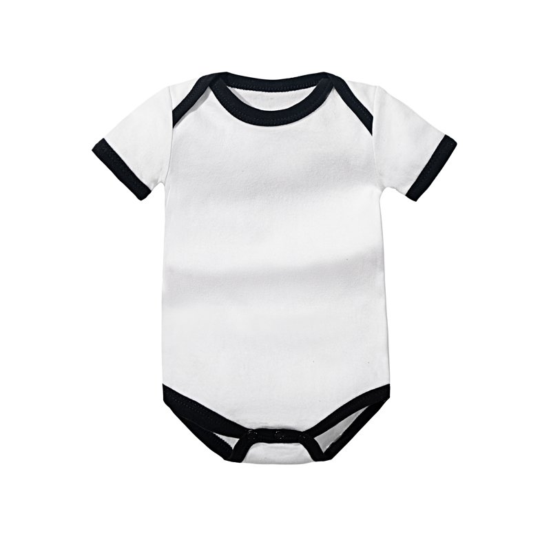 Factory Custom Baby Clothes Onesie 100% Combed Cotton Interlock Contrasting colors Blanks new born baby rompers