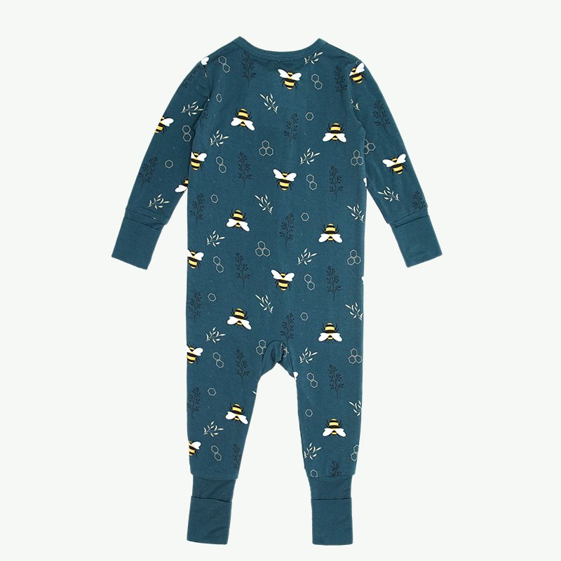 High Quality Baby Clothes Boy Girl Ruffle Print Baby Romper Bamboo Knitwear Newborn Toddler Infant Sleeper Oneside Zipper