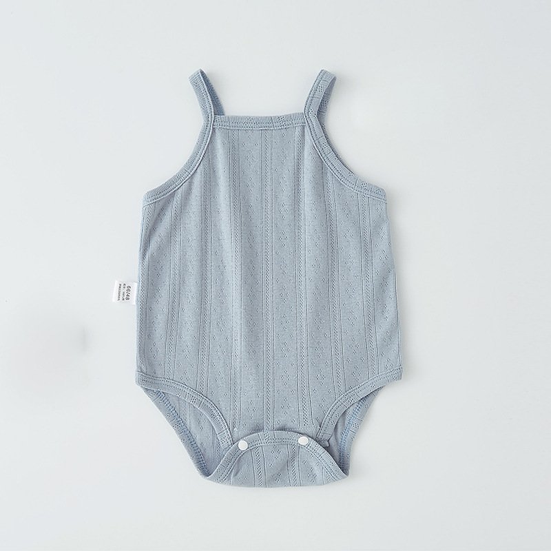 Custom Summer eyelet cotton baby cute summer Shoulder Bodysuits singlets rompers wholesale baby romper tight wear
