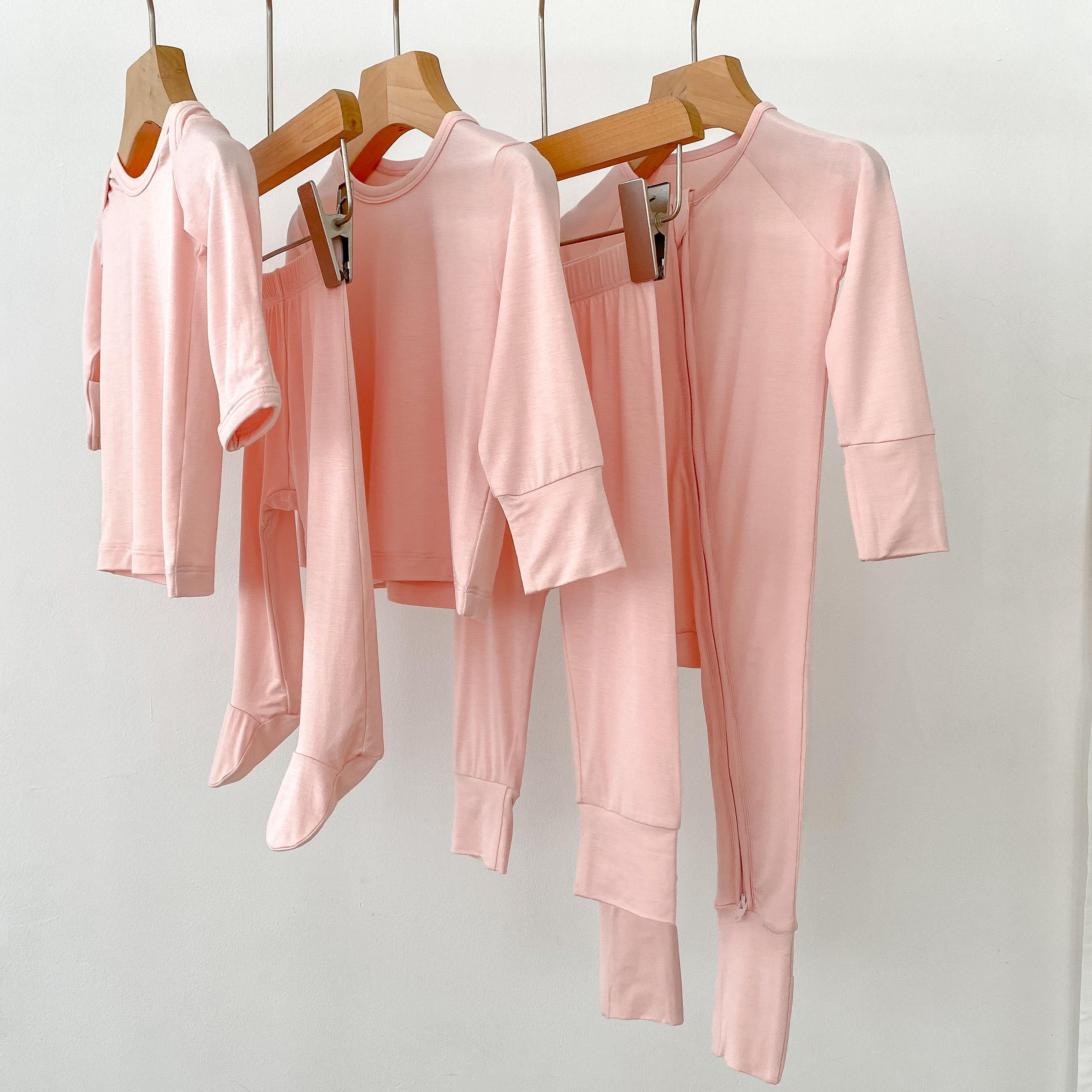 Customized logo from 1pcs Bamboo Newborn Baby clothes Zipper Pajamas Suit Set Soft Baby Jumpsuit Sleepers Baby Rompers