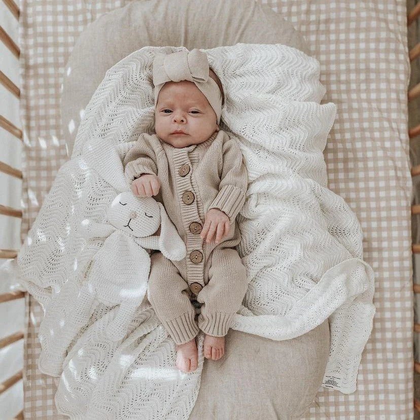 100% Organic Cotton Newborn Knitted Baby Jumpsuit Cotton Baby Set Toddler Girl Knit Top Knit Baby Romper
