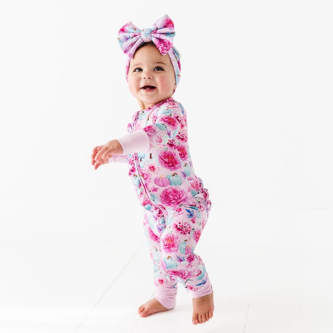 Comfortable Bamboo Cotton Baby Romper With Custom Zipper Grips Printing Baby Clothing
