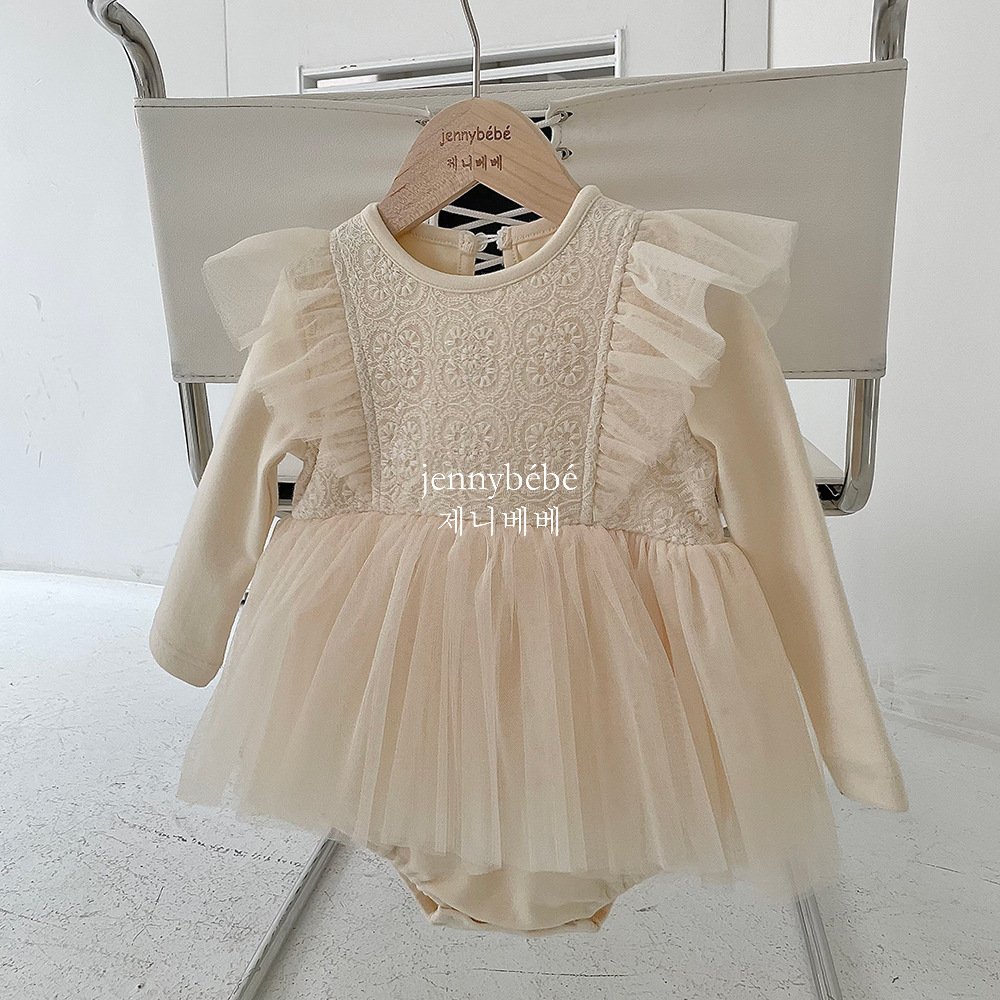 2022 Autumn New Baby Clothing Baby Lace Bodysuit High Quality Baby Fashion Dress Princess romper