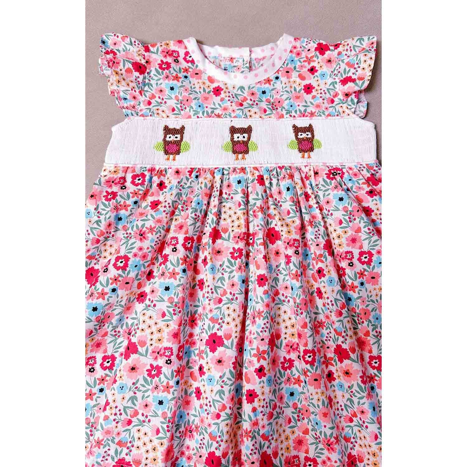 Yihui ODM summer Newborn girls 100% cotton children's summer short sleeve custom patterned embroidery jumpsuit baby romper