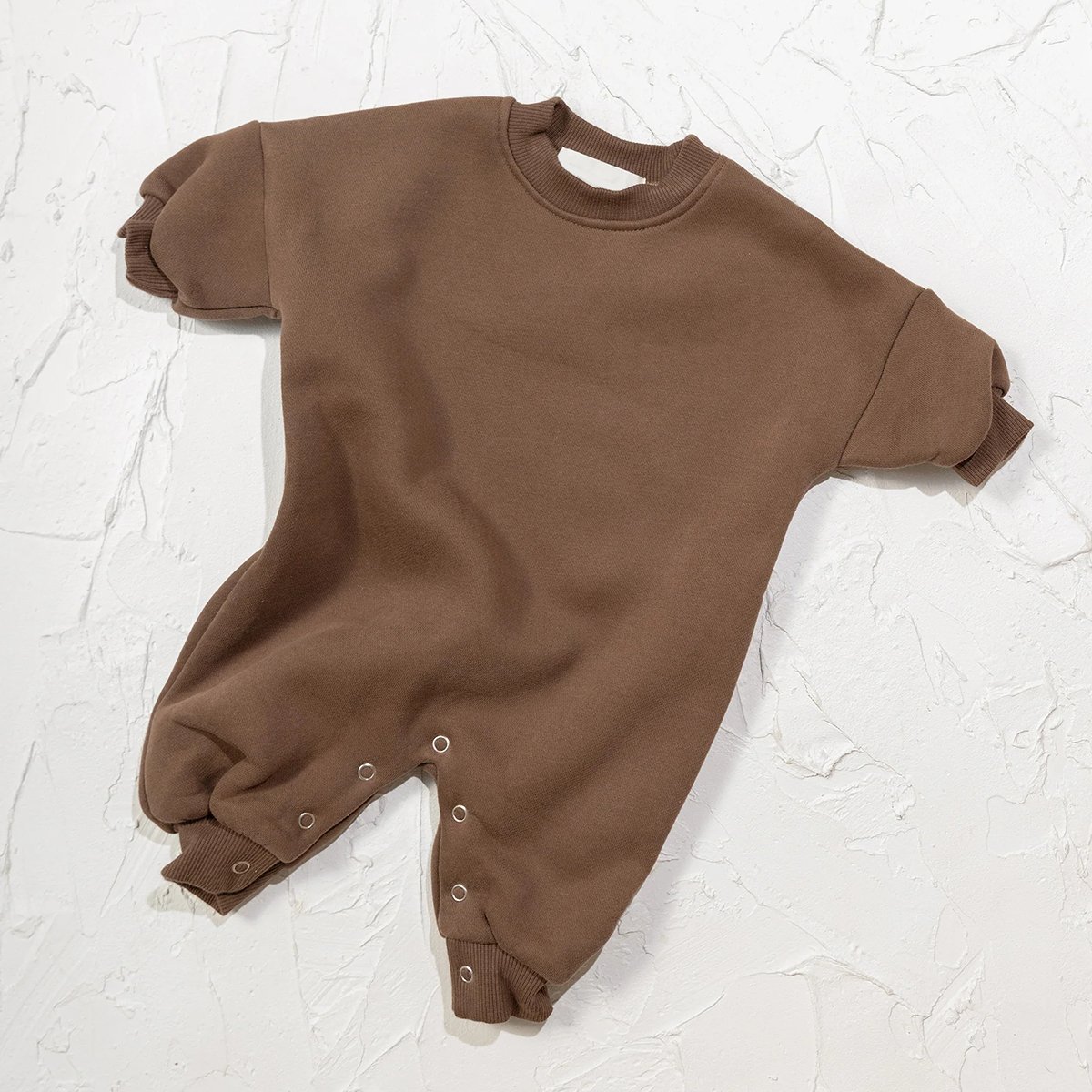 Winter Unisex Knitted Baby Clothes Customized Size Button Fly Full Sleeve Newborn Jumpsuit Baby Rompers
