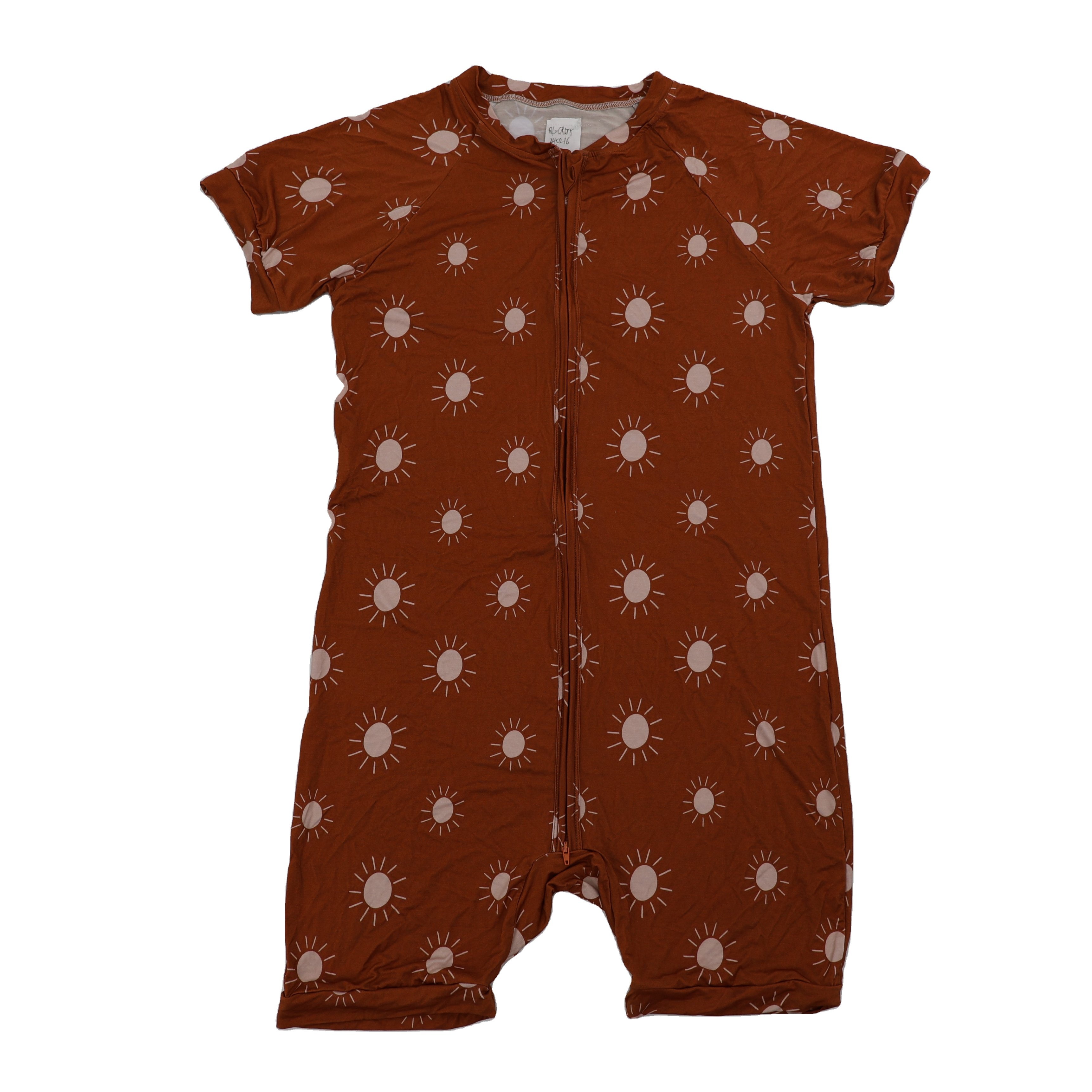 Qingli Oem Short Sleeve Bamboo Fabric Baby Sleep Zippy Romper Infant Girl Shorties Customized Clothes Baby Romper