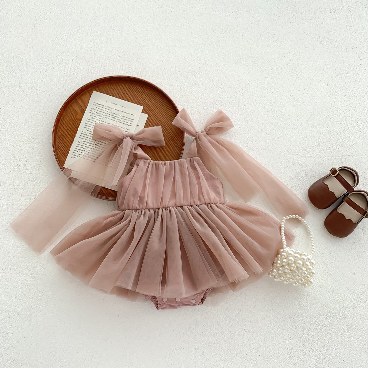 Infant Clothes Summer Girl Princess Romper Dress Fashion Baby Mesh Sleeveless Bodysuit