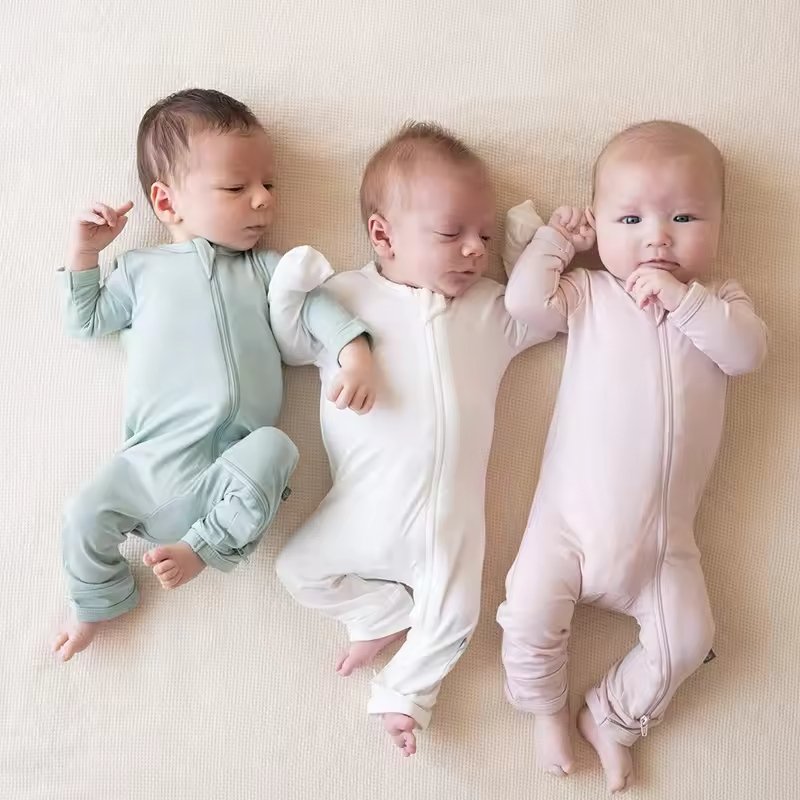 Kids Clothes Baby Romper Fiber Baby Boy Girl Clothes Newborn Zipper Sleeper Infant Jumpsuit Baby Romper 0-24 Month