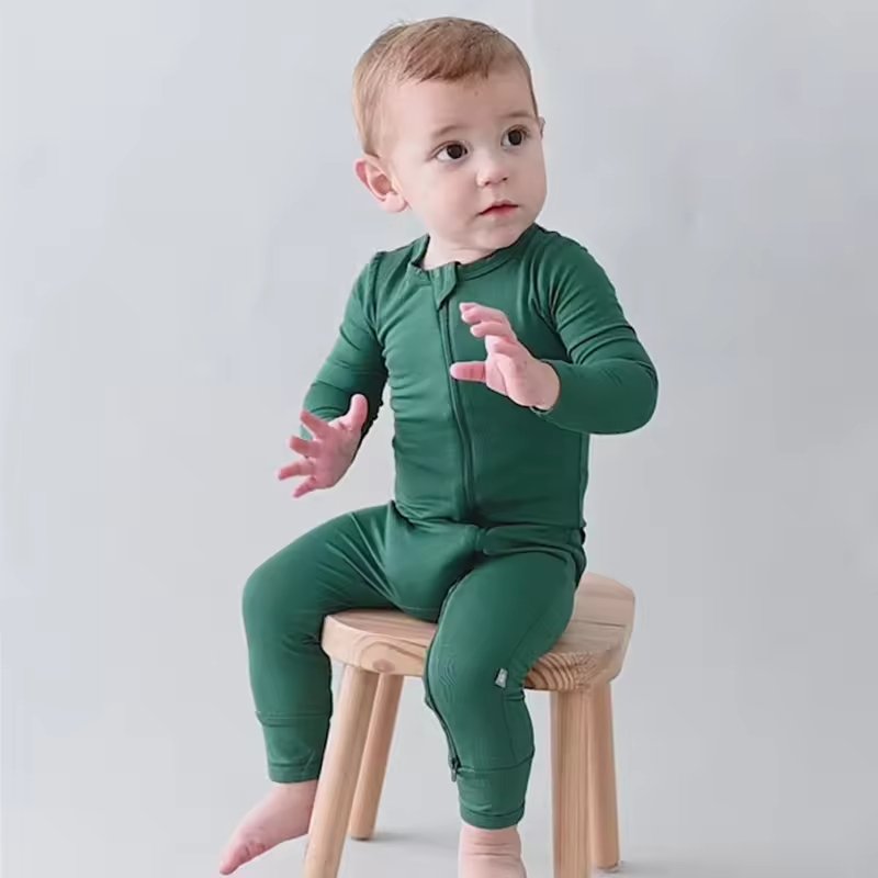 Kids Clothes Baby Romper Fiber Baby Boy Girl Clothes Newborn Zipper Sleeper Infant Jumpsuit Baby Romper 0-24 Month