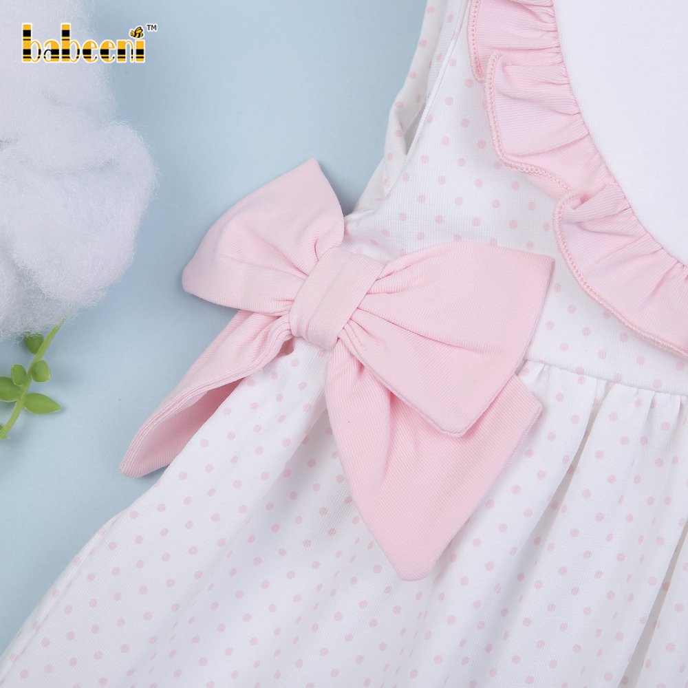 Ice Cream French Knot Hand Embroidery baby Girl Dress ODM OEM Customized Wholesale Manufacturer - BB3002