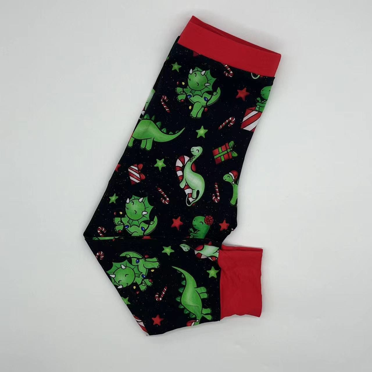 Soft quick dry green dinosaur pattern bamboo fiber custom logo grip ruffle baby clothes for summer