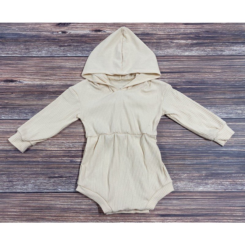 Rarewe Clearance Sale Newborn Baby Rompers Knitted Long Sleeve Hooded Onesies Solid Color Knitting Rompers For Toddler Infants