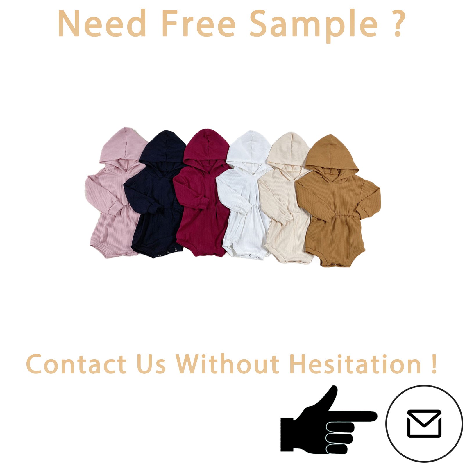 Rarewe Clearance Sale Newborn Baby Rompers Knitted Long Sleeve Hooded Onesies Solid Color Knitting Rompers For Toddler Infants