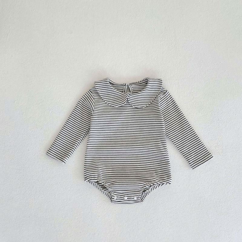 Newborn spring clothes baby's casual romper stripe baby romper newborn shirt baby suit
