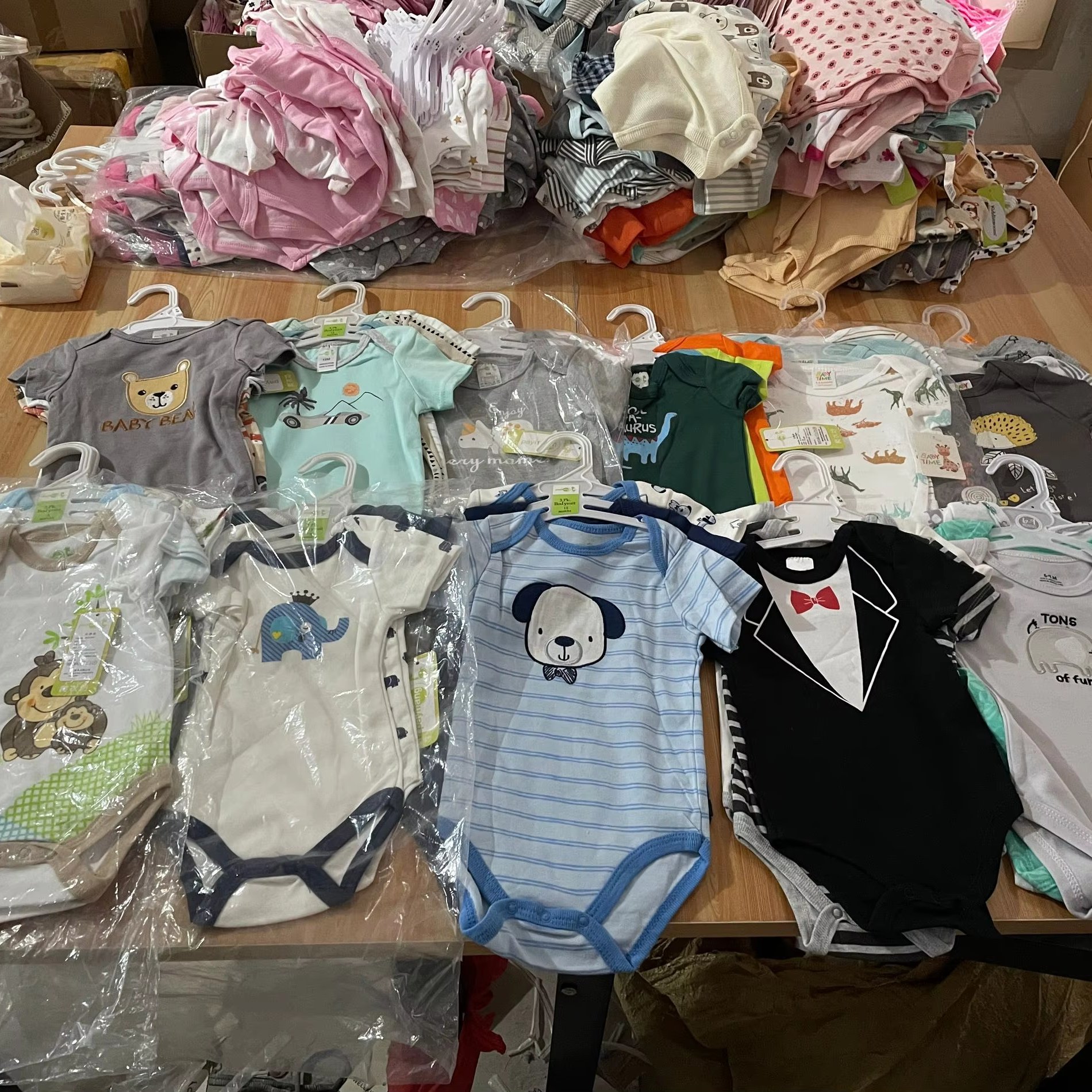 Baby clothes set 100% Cotton clothing baby print soft knit bodysuit for onesie baby clothes 3pcs/set