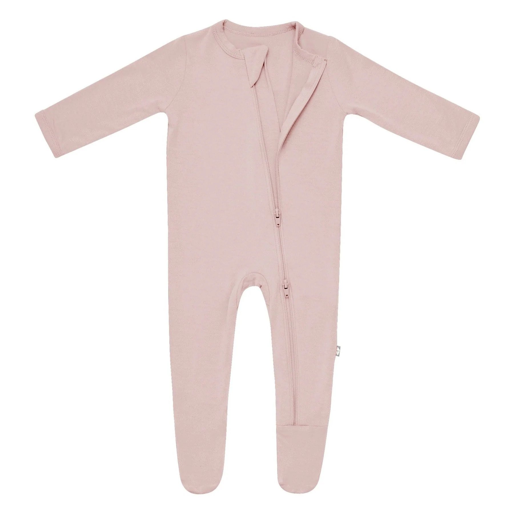Hongbo Custom bamboo Viscose Zip Romper Newborn Footie Zipper Baby Romper Jumpsuit Organic Cotton Bamboo Baby Pajamas clothes