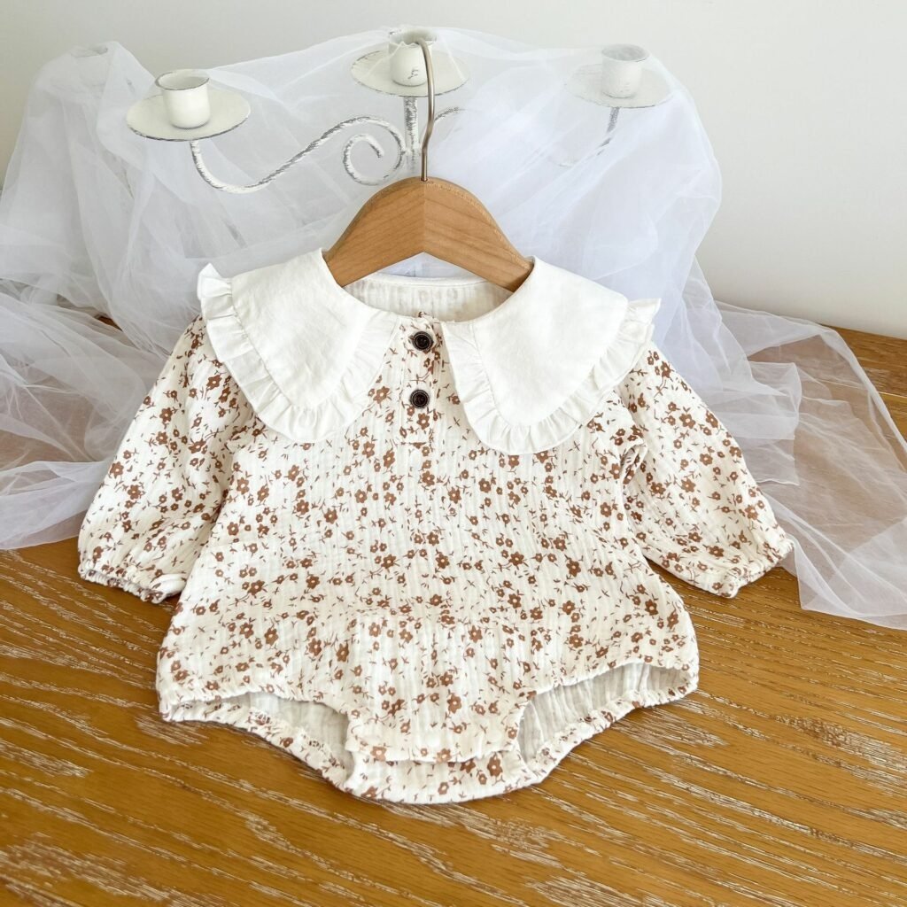 Boutique new designs baby romper long sleeve 100 cotton wholesale blank clothes baby bubble romper jumpsuit baby infant clothing