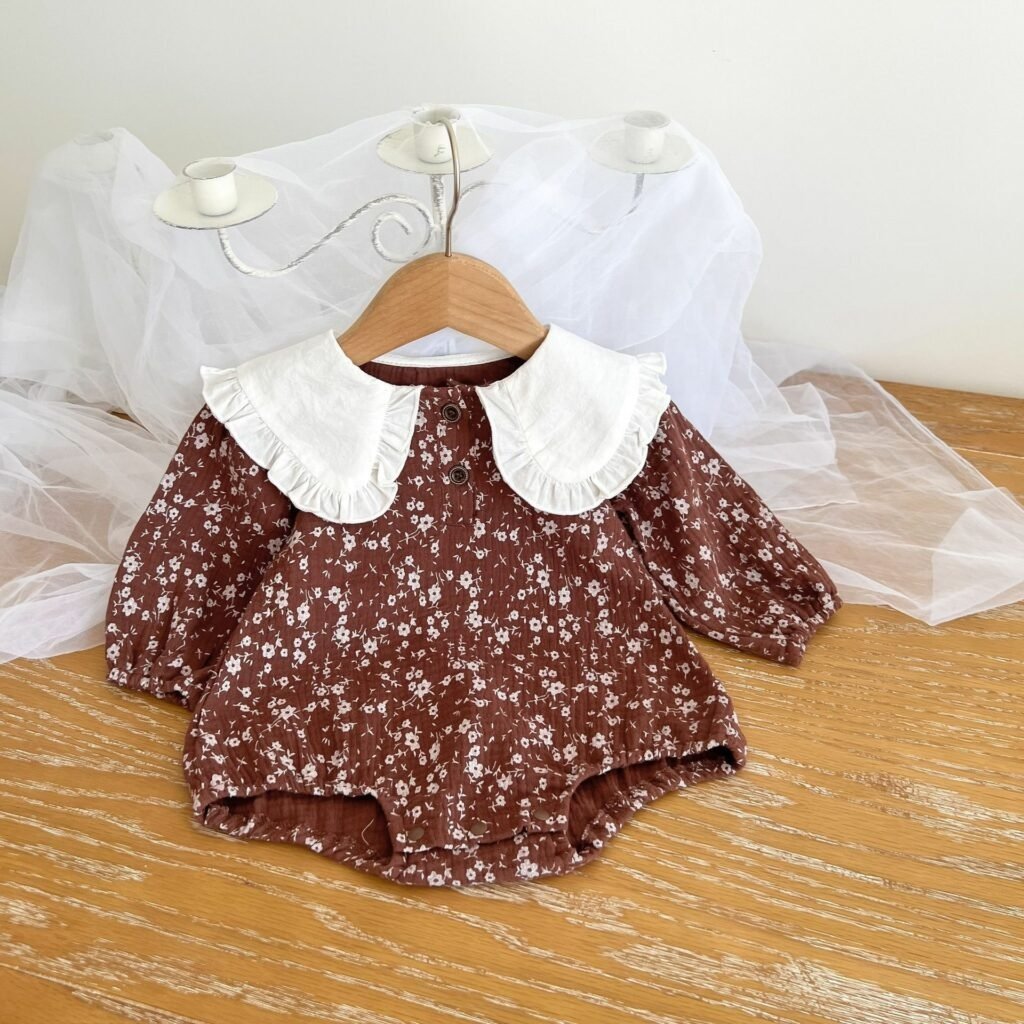 Boutique new designs baby romper long sleeve 100 cotton wholesale blank clothes baby bubble romper jumpsuit baby infant clothing