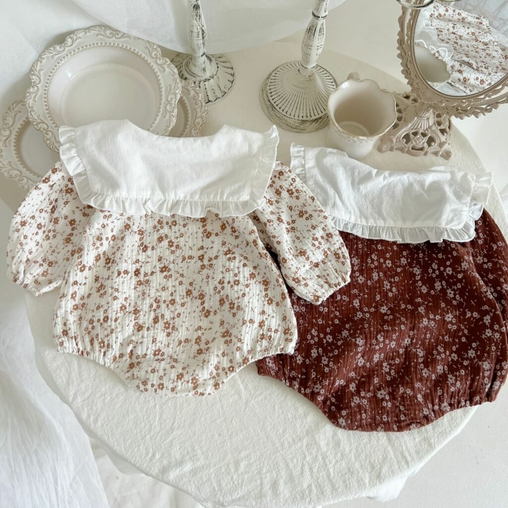 Boutique new designs baby romper long sleeve 100 cotton wholesale blank clothes baby bubble romper jumpsuit baby infant clothing
