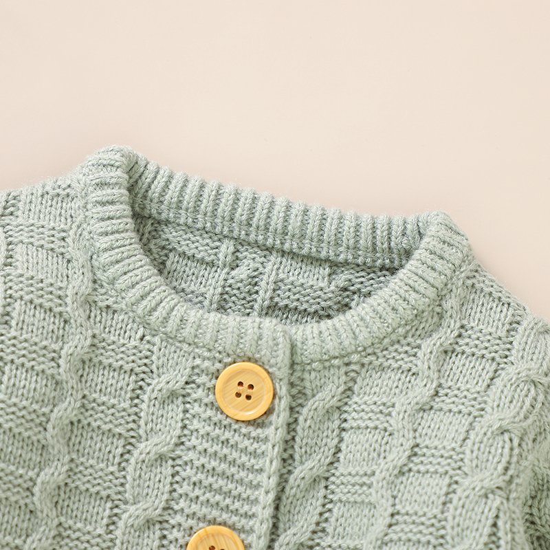 INS Customized Mimixiong Knitted Newborn Baby Clothes Sets Sweater Coat Sleeveless Rompers With Hat 3Pcs Sets