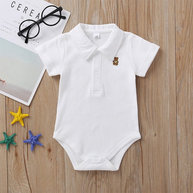 2022 Summer Solid Baby Boy Girl Clothes jumpsuit