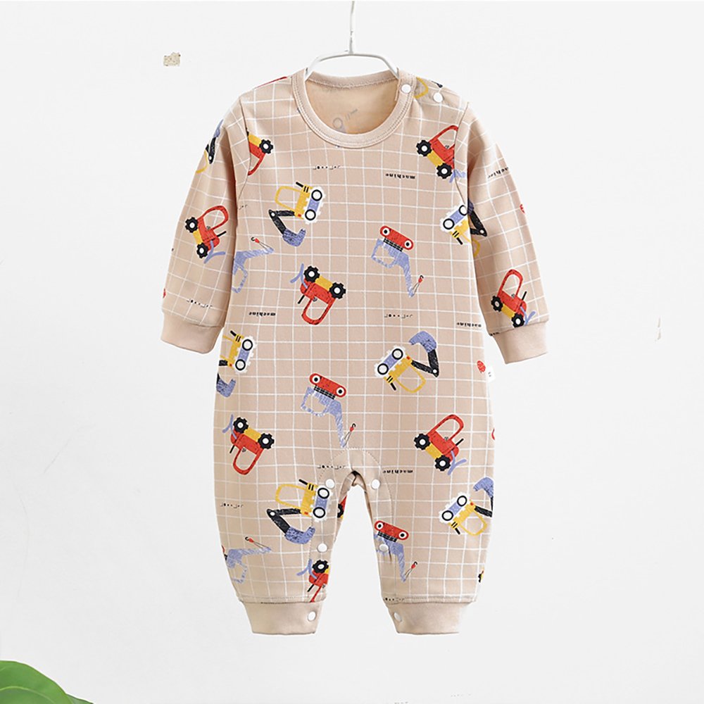 Baby clothes autumn and winter baby one-piece long-sleeved newborn clothes 0-3 years old cotton baby romper