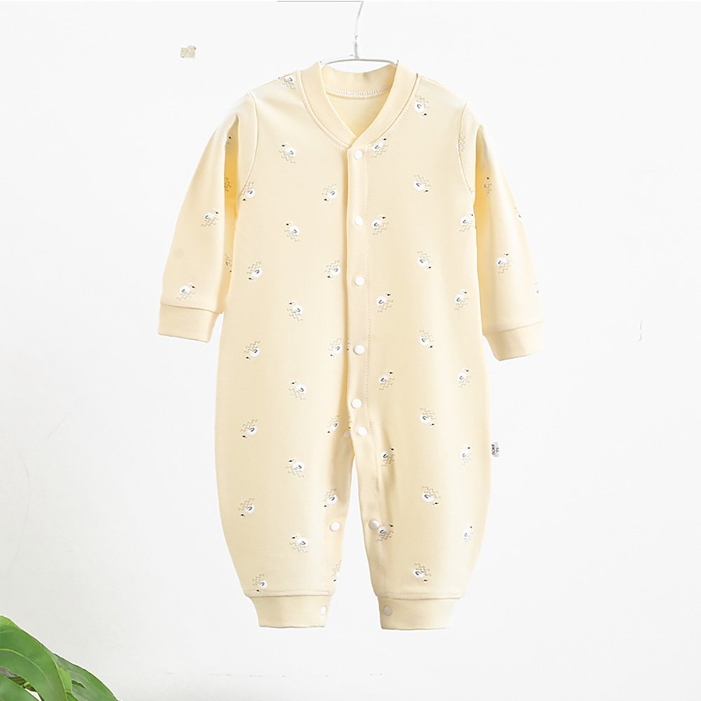 Baby clothes autumn and winter baby one-piece long-sleeved newborn clothes 0-3 years old cotton baby romper