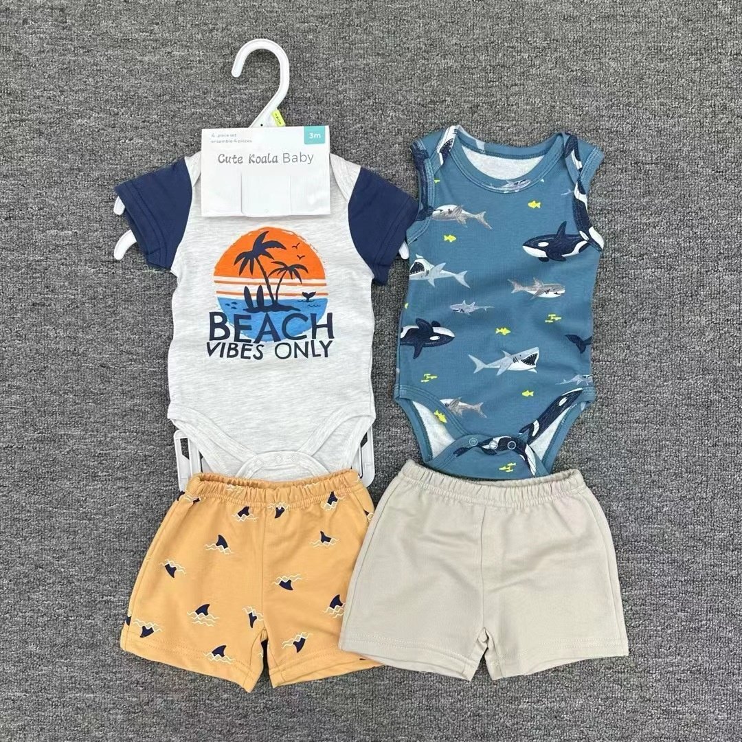 Low Price Brand Baby Romper Cheap Apparel Stock Clearance Cotton Summer Baby Clothes Jumpsuit