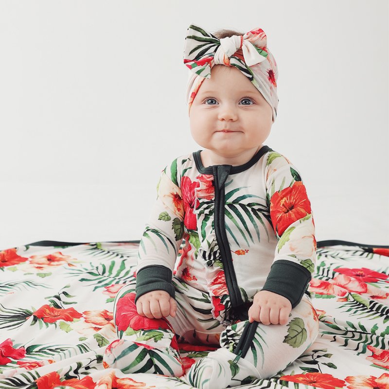 custom bamboo baby girl flower printed baby romper zipper digital printing newborn clothes ropa de bebe clothing 6983