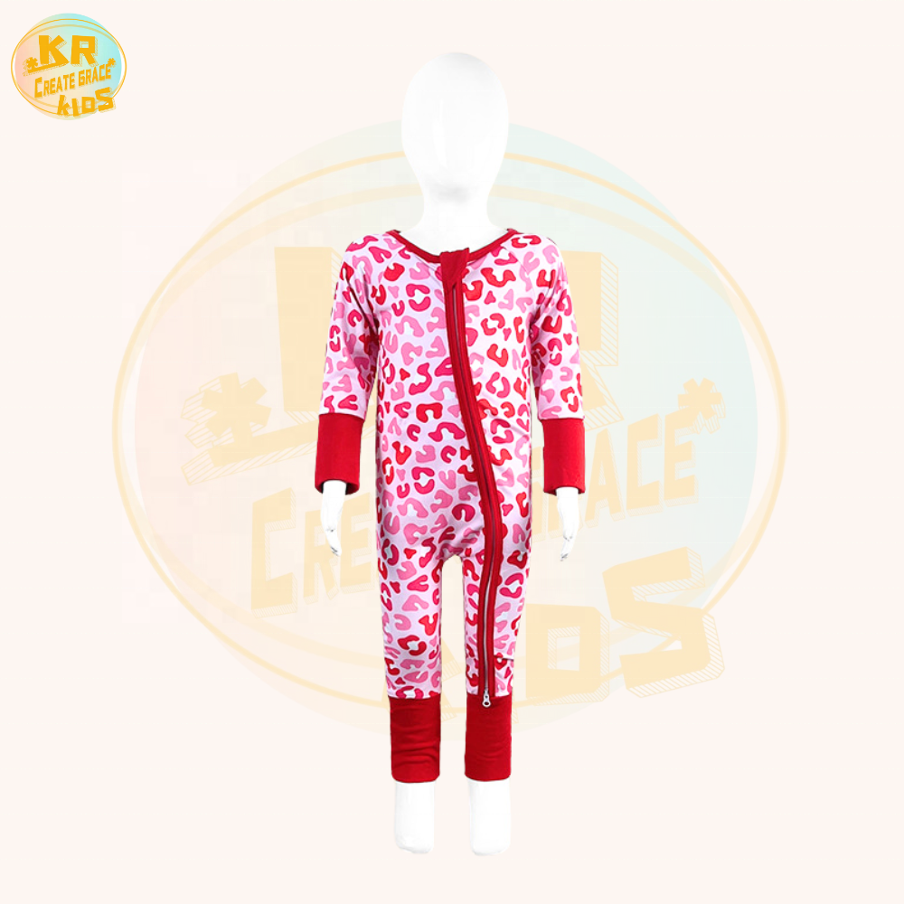 KERUI Baby Clothes Custom Bamboo Knitted Newborn Baby Customized Printing Romper Infant &Toddlers Jumpsuit Babies cute Clothes