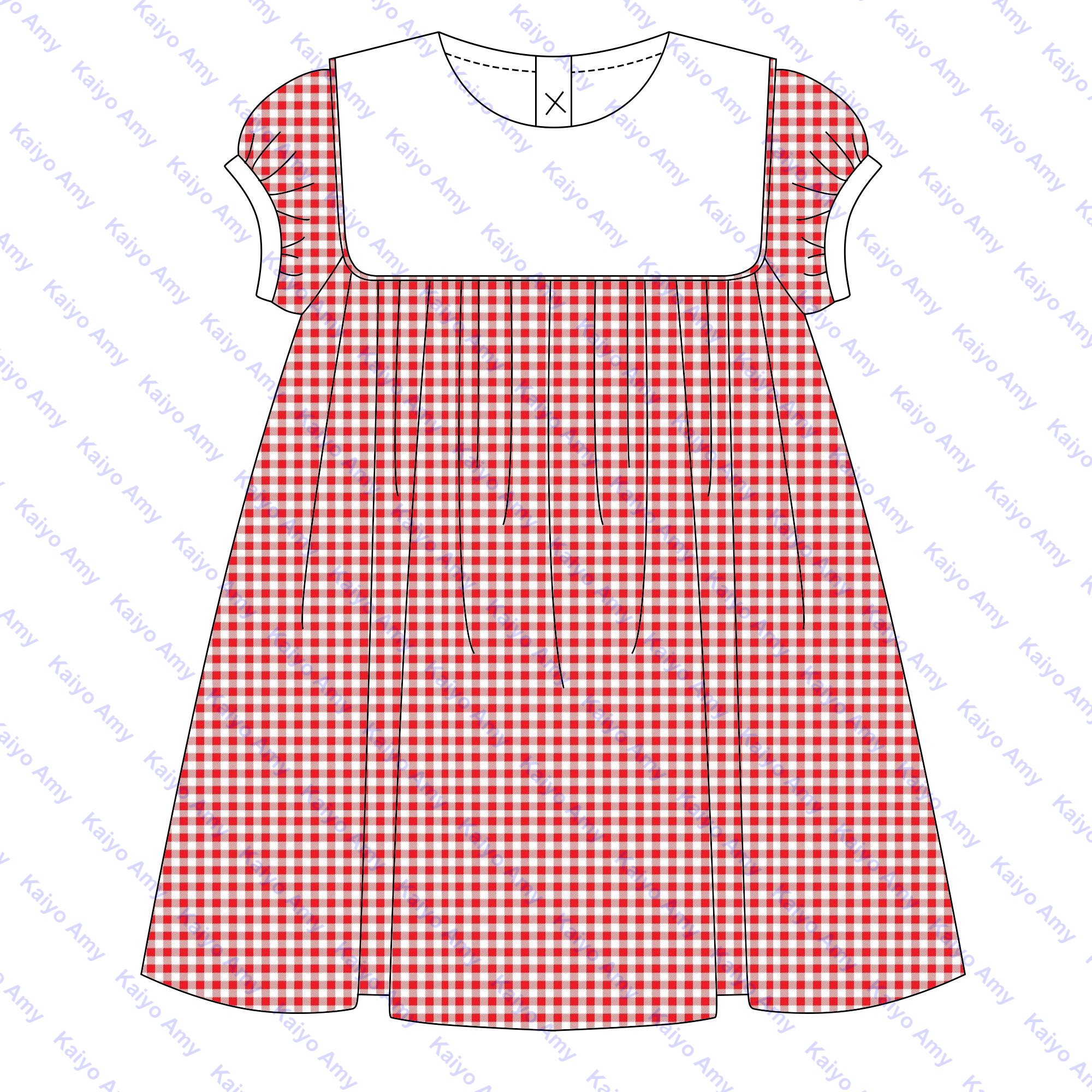 new design 2025 Valentine's Day kids clothing sets red woven gingham bib collar newborn baby romper