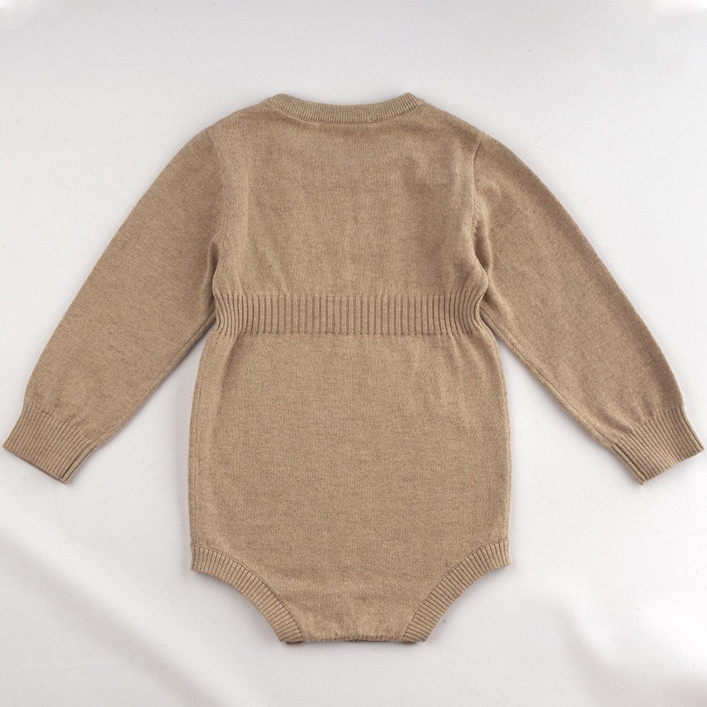 Custom Unisex onesies cotton cashmere knitted baby sweatshirt romper overalls knit baby romper