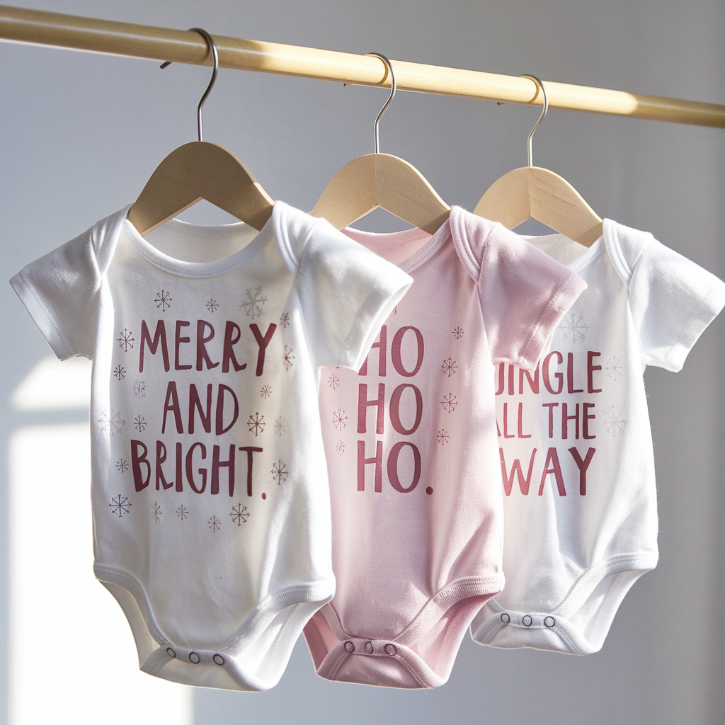 Christmas Cheap Price OEM ODM Knitted Organic Cotton Custom Logo Print Baby Onesies Bodysuit Baby Rompers