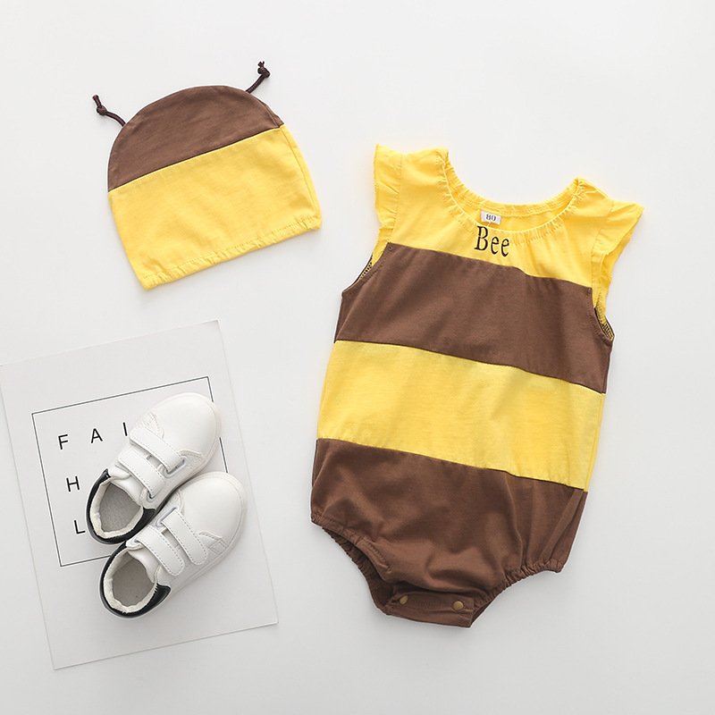 Hao Baby New Fashion 2 pcs Fruit vest + Hat Wholesale Baby Romper