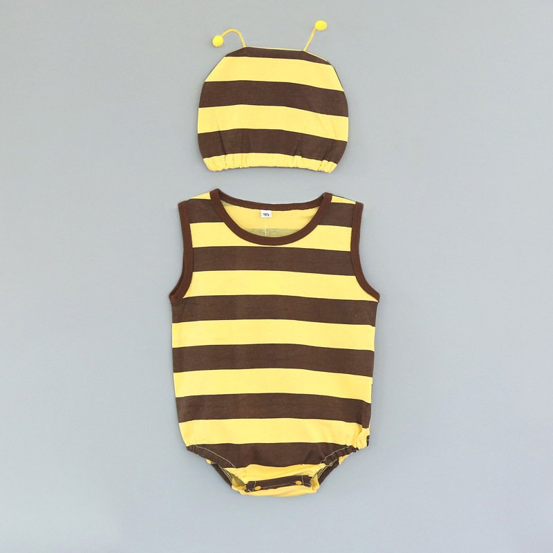 Hao Baby New Fashion 2 pcs Fruit vest + Hat Wholesale Baby Romper