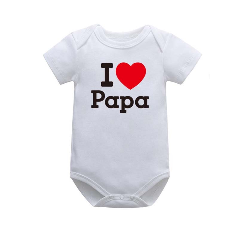 The Best Selling Best 18-24Months Daddy Mommy I Love Daddy Romper For Baby SLBR-035