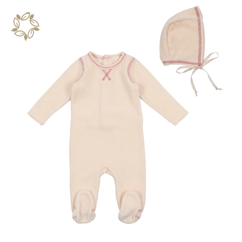 baby velour romper infant romper and hat baby Organic cotton jumpsuit onesie velour Baby sleepsuit newborn onesie and hat