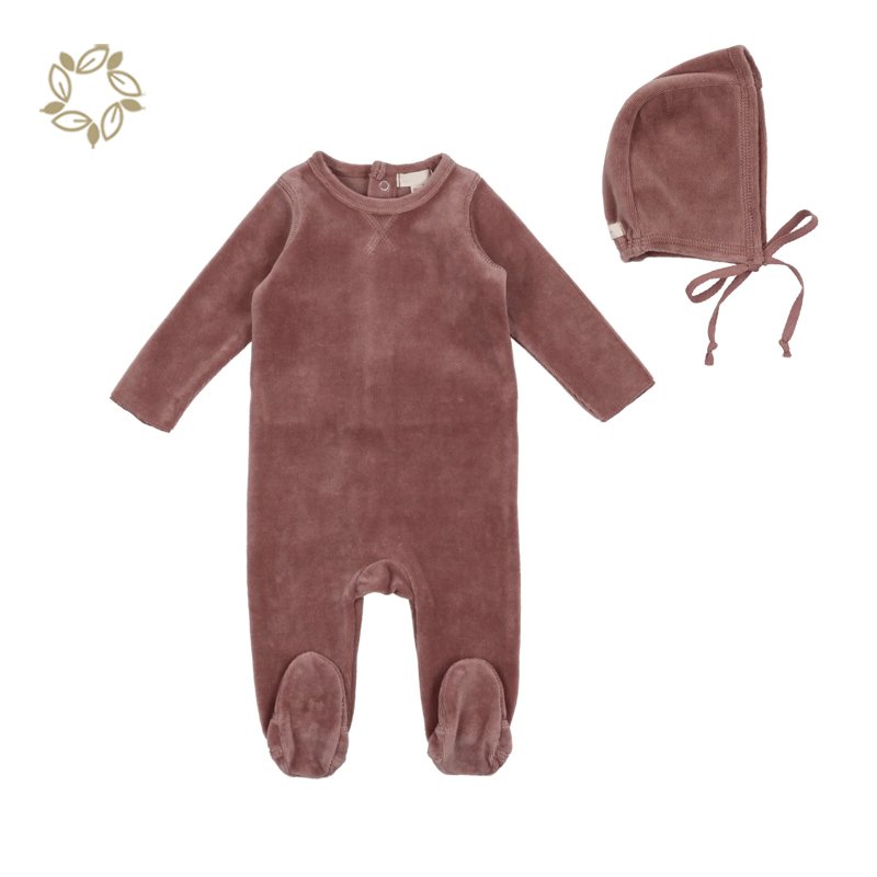 baby velour romper infant romper and hat baby Organic cotton jumpsuit onesie velour Baby sleepsuit newborn onesie and hat