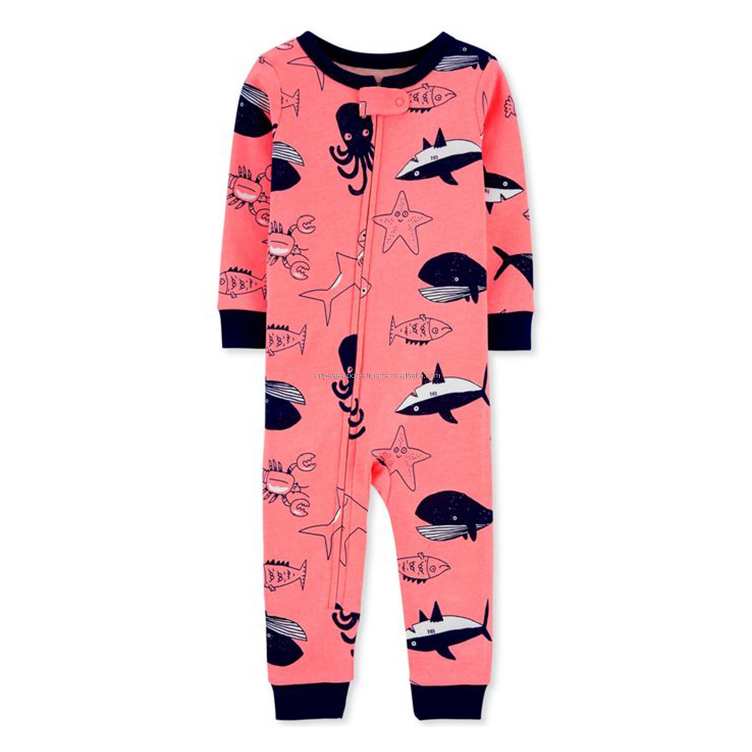 2024 New Design Bamboo Soft Baby Jumpsuit Pajamas Newborn Sleeper Boy Girl Clothes Printed Custom Baby Rompers