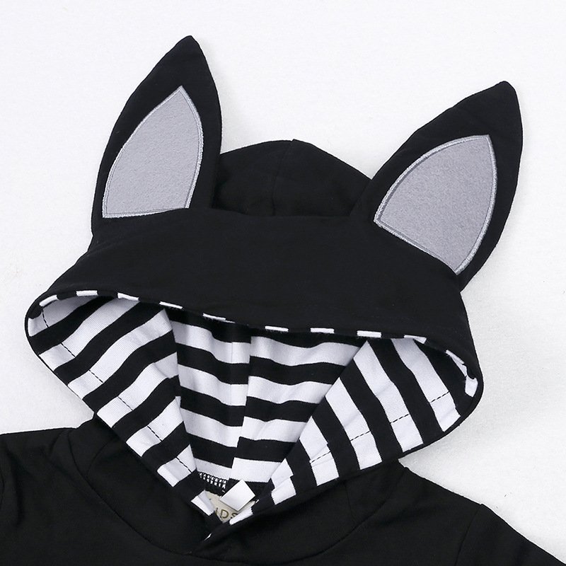 Newborn cotton baby knit romper clothes long sleeve infant bodysuits black new born clothing halloween baby clothes wholesale