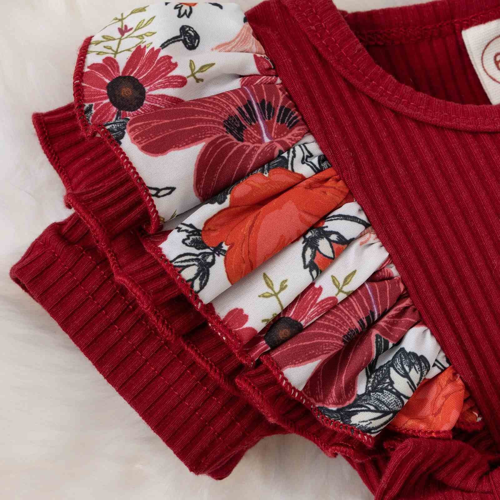 Short Sleeve Cotton Summer 2 Piece Set Baby Romper Baby Girl's Pajama Floral Jumpsuit Onesie Newborn Baby Romper Clothes