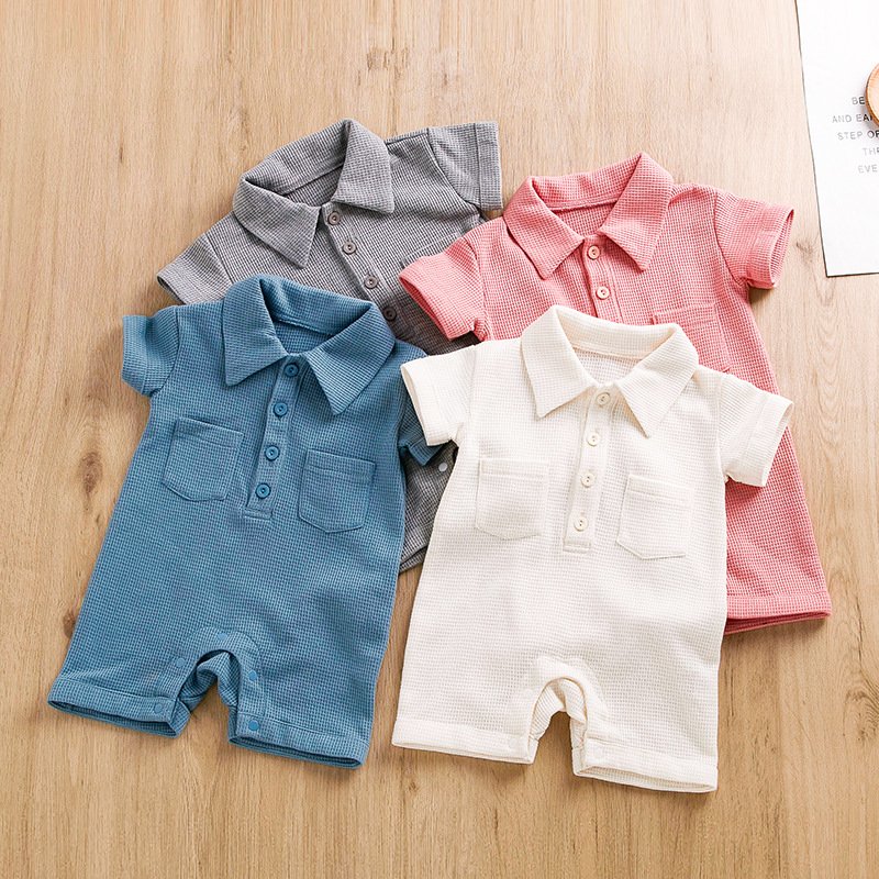 infant baby romper short sleeve bodysuit Girl Newborn Infant Baby Girl Clothes Romper Shorts Set Summer Outfits