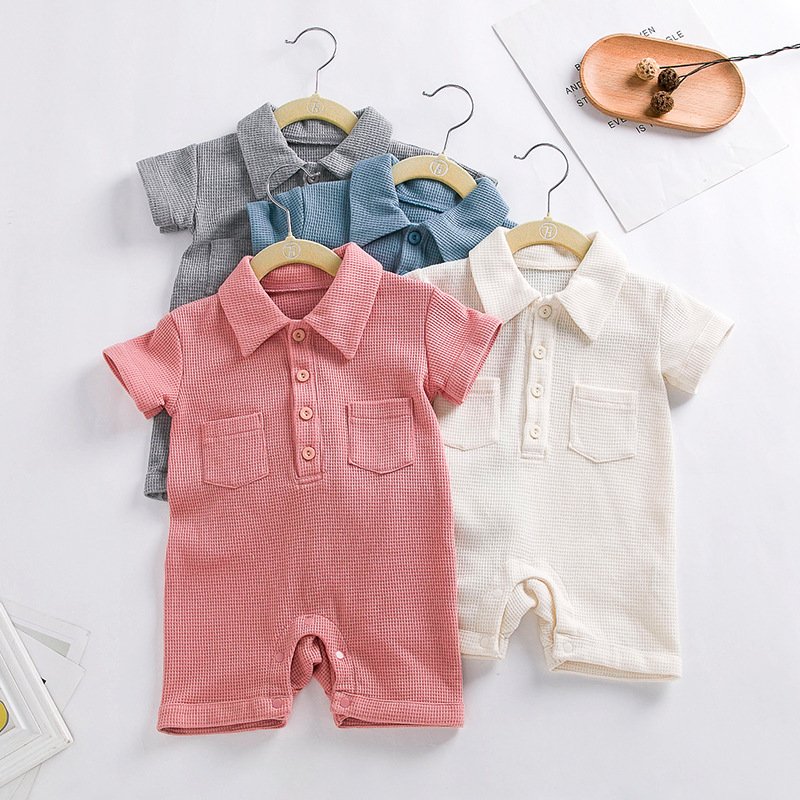 infant baby romper short sleeve bodysuit Girl Newborn Infant Baby Girl Clothes Romper Shorts Set Summer Outfits