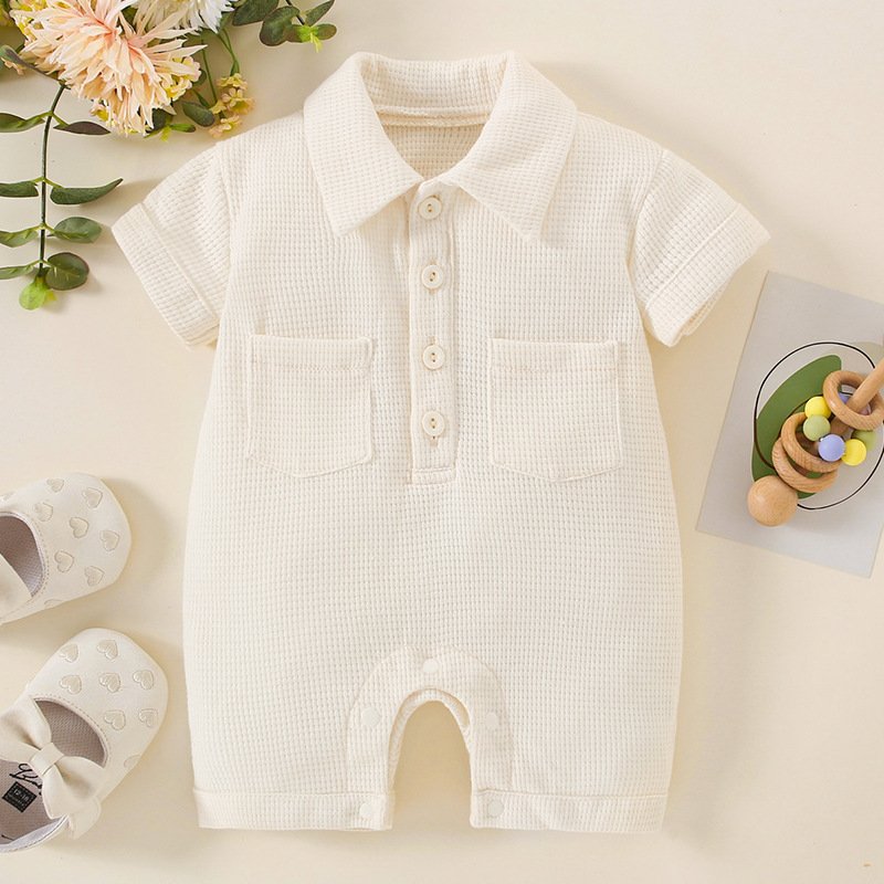 infant baby romper short sleeve bodysuit Girl Newborn Infant Baby Girl Clothes Romper Shorts Set Summer Outfits