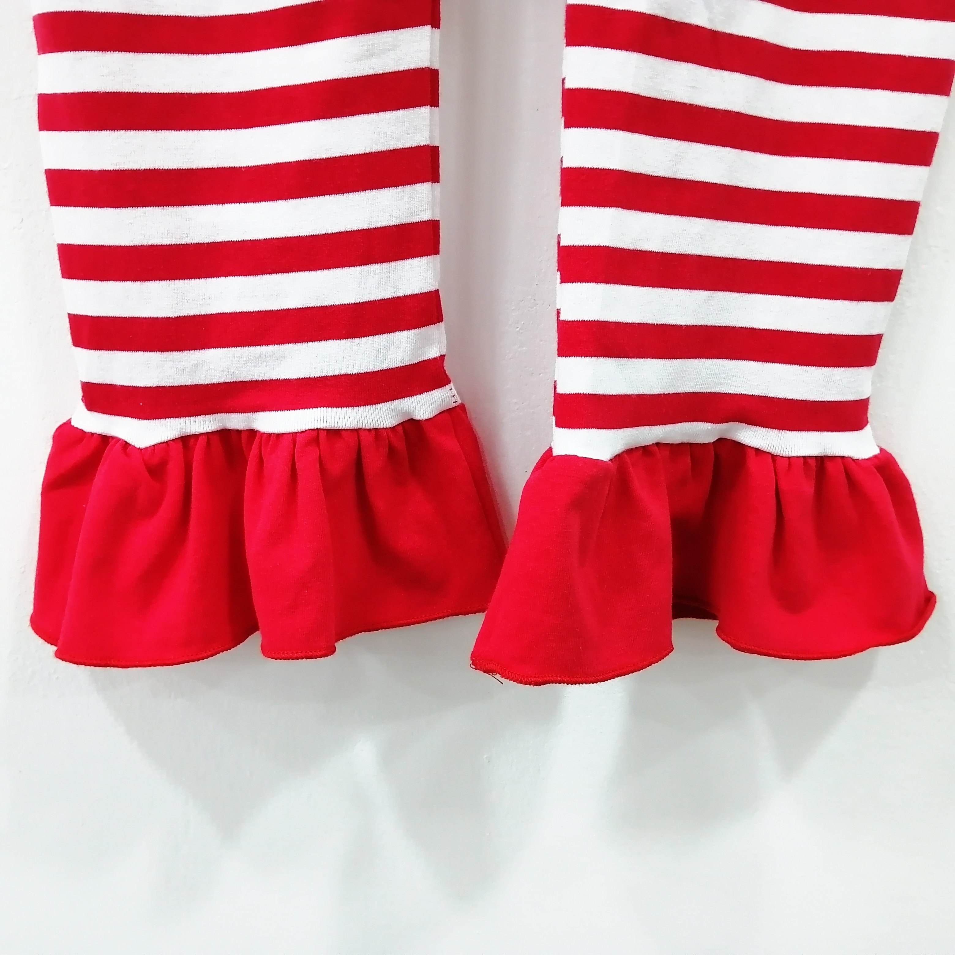 Gold supplier Christmas newborn baby romper red and white striped long-sleeved baby girls' rompers