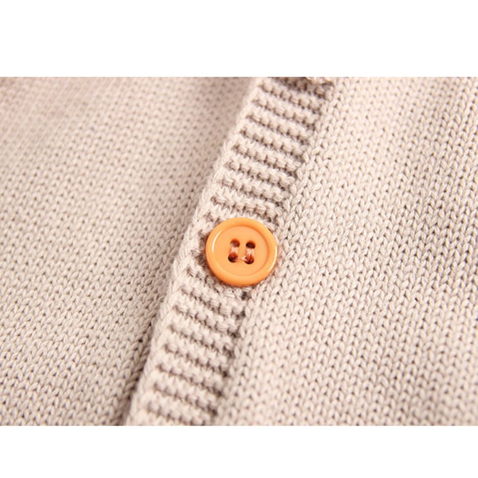 High Quality Baby 100% Cotton Sweater Baby Rompers With Woodie