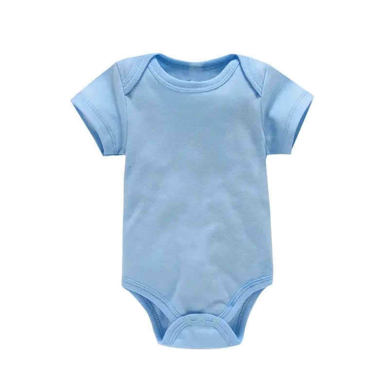 Comfortable cotton baby clothes custom solid colors baby romper